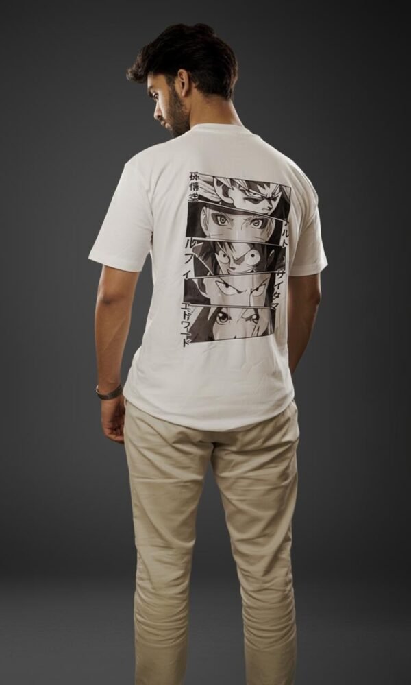 Devear's White Anime Oversized T-Shirt