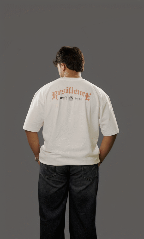 Devear's white resilience oversized tshirt